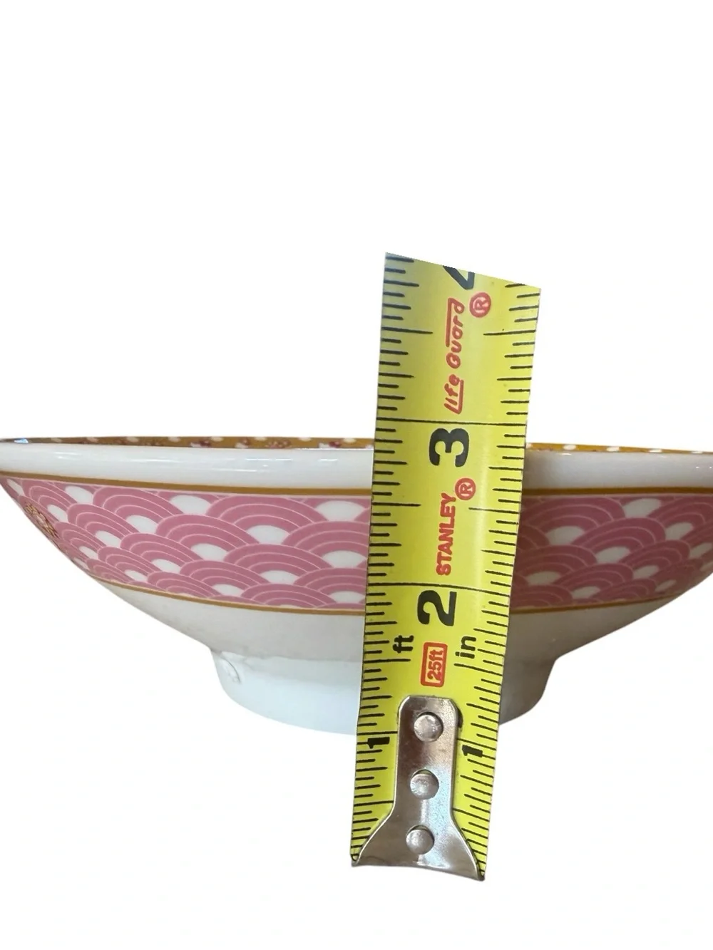 Hello Kitty Sanrio 30 oz Ceramic Ramen Bowl Pink Floral 9” Bowl Only